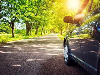 Driving in the sun
